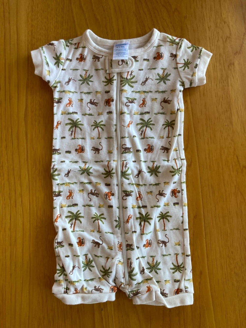 VINTAGE Gymboree Outfit EUC 6-12 Months Romper Jungle Monkey Summer Baby Kids